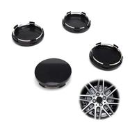 0XBIT Coprimozzo per Mozzo Auto 60mm, 4 Pezzi Coprimozzi Neri, Coprimozzo Ruota DIY, Adatto per Copriruota con Diametro Esterno 60mm e Diametro Interno 56mm