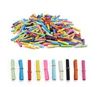 0XBIT Desideri Paper Scrolls, 350 Pezzi Piccole Note Colorate per Messaggi, Colori Casuali, Carte di San Valentino con Mini Anello Metallo, per Rotoli Carta, Regali DIY, Memorandum