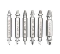 0XBIT Estrattore Viti Danneggiate, 6 Pezzi Estrattore Viti Doppia Testa, Estrattore Viti Spanate, Design a Doppia Estremità, Set Estrattori Viti per Rimuovere Viti e Tubi Danneggiati