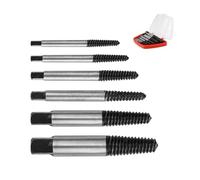 0XBIT Estrattore Viti Danneggiate, 6 Pezzi Estrattore Viti, Set Estrattori Viti con Scatola Portaoggetti, Estrattore Viti Spanate per Rimuovere Viti e Tubi Danneggiati, M3-M45