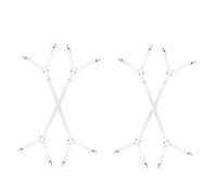 0XBIT Ferma Lenzuola, 4 Pezzi Elastici per Lenzuola, Range Regolabile 70-280 cm, Tendi Lenzuola con Clip Metalliche, per Lenzuolo Materasso ASSE da Stiro Copridivano