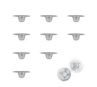0XBIT Filtro Scarico Lavandino, 10 Pezzi Retina Per Lavandino, 7 CM Filtro Lavandino, Acciaio Inox Filtro Dal Lavello Della Cucina, Adatto Per Lavelli Cucina, Bagni, Scarichi