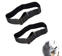0XBIT Reggimaniche Camicia per Uomo e Donna, 2 Pezzi Nero Porta Maniche per Camicia, Reggimaniche Regolabili, Ferma Maniche Camicia Antiscivolo, Adatto per Camicie a Maniche Lunghe, Maniche Fisse