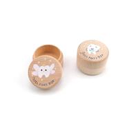 0XBIT Scatola Porta Dentini da Latte, 2 Pezzi Scatolina Porta Dentini da Latte, Fatto a Mano Denti Salva Box con Modello del Dente Mammario, Scatolina dei Dentini per Conservazione dei Denti
