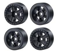 1.0 Cerchi Beadlock In Plastica Per Axial Per SCX24 1/24 Parti RC Ricambi | Cerchi leggeri della parte aggiornamento dell'auto RC riducono l'inerzia dello sterzo fissa facile