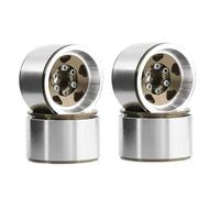 1.0 Mozzo Ruote Beadlock Per Axial Per SCX24 AX24 1/18 1/24 Car | I cerchi beadlock in metallo pneumatici in gomma aumentano trazione cingolo e il controllo in salita Rc Pneumatici Set