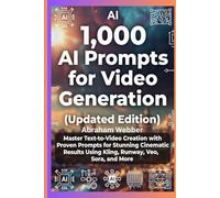 1,000 AI PROMPTS FOR VIDEO GENERATION (UPDATED EDITION): Master Text-To-Video Creation With Proven Prompts For Stunning Cinematic Results Using Kling, Runway, Veo, Sora, And More.