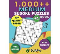 1,000++ MEDIUM Sudoku Puzzles Book: Top Quality Paper, Best Puzzles, Free Bonus!