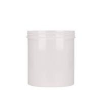 1.000 ml barattolo di plastica 'Securilock', PP, bianco, bocca: chiusura a vite
