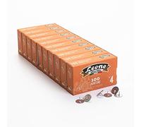 1.000 Puntine in acciaio - Stecca da 10 scatole da 100 pezzi - Leone Dell'Era, N° 4 Diametro testa 13 mm