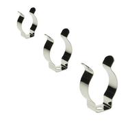 1,000 X Terry Strumento Clip Aperto Tipo BZP Carbonio Molla Acciaio Grip D.19mm