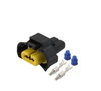 1/01/10/2050 Set 2 Pin Impermeabile Connettore nera femminile adatto Compatible With Nissn PEUGEOT AUTO FARCO FOG FOGLA LAMPADA H11 Plug DJ7029T-3.5-21 /(Dark Grey,10 SETS_2P)