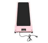 1.0hp Tapis roulant motorizzato, sotto-desk, tapis roulant portatile, piatto sottile, con telecomando, display a LED, con carico di 100 kg, per la casa, l'ufficio (rosa)