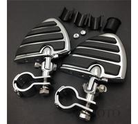 1 " 1-1/4 " Ali Gomma Anteriore Poggiapiedi Pioli Per Harley Motore Protezione