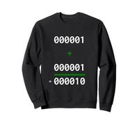 1+1=10 Binary Matematica Joke Programmatore Umorismo Felpa