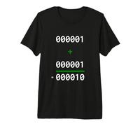 1+1=10 Binary Matematica Joke Programmatore Umorismo Maglietta Premium