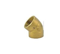 1-1/2" BSPP Euqal Female Brass 45 Degree Elbow Pipe Fitting Coupler Connector Water Gas Oil