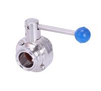 1-1/2Inch 38mm sus304 Valvola di controllo del flusso della farfalla del morsetto di 1.5Inch sanitaria dell'acciaio inossidabile tri