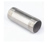 1-1/4" BSP Equal Male Thread Length 100mm Barrel Nipple 304 Stainless Pipe Fitting Connector Coupler water oil air