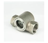 1-1/4" BSPP Female SS304 Stainless Steel Window Glass Sight Flow Indicator With Impeller 2.5 Mpa