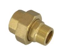 1-1/4" DN32 Brass Female Male Thread Thickened Equal Diameter Flexible Joint Water Pipe Threaded Connection