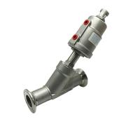 1-1/4 Pollice DN32 Valvola a sede angolare NC Morsetto OD 50.5MM Acciaio Inox 304 Normalmente Chiuso 1 Pz