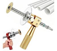 1-1/4" PVC Inside Pipe Cutter Internal Cutting Tool (Gold) | Precision PVC Internal Pipe Cutter, Precision PVC Internal Pipe Cutter with Diamond Wheel