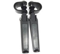 1 1/4 " U-Clamp Pedane Per Harley Bad Ragazzo Fxstsb Heritage Softail FLST Nero