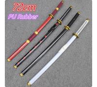 1:1 Anime Roronoa Zoro Katana spada PU Giocattolo Spade modello originale Wado kitetsu Shusui Enma Cosplay Arma Puntelli 72 cm