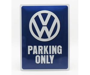 1/1 EDICOLA - ACCESSORIES - 3D METAL PLATE - VOLKSWAGEN PARKING ONLY 3D23135