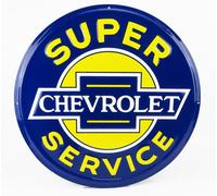 1/1 EDICOLA - ACCESSORIES - METAL ROUND PLATE - CHEVROLET SUPER SERVICE B24RD17