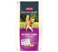 1 + 1 gratis! 2 x 1 / 4 / 12 kg animonda GranCarno Crocchette per cane - 2 x 12 kg Adult Pollame + Agnello