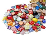 1.1 libbre Pietre del mosaico per i mestieri, pietre di Muggle per i mestieri creativi, mini pietre macchiate della decorazione di vetro per l'esterno,Miscela