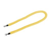 1.1" Thick New Queue Barrier Stanchion Rope with Polished Metal Hooks,Barrier Rope Crowd Control Velvet, for Hotels Movie Theaters(Yellow,0.9m/3ft/36inch)