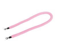 1.1" Thick New Queue Barrier Stanchion Rope with Polished Metal Hooks,Barrier Rope Crowd Control Velvet, for Hotels Movie Theaters(Pink,1m/3.3ft/39inch)