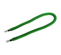 1.1" Thick New Queue Barrier Stanchion Rope with Polished Metal Hooks,Barrier Rope Crowd Control Velvet, for Hotels Movie Theaters(Green,1.2m/4ft/47inch)
