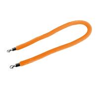 1.1" Thick New Queue Barrier Stanchion Rope with Polished Metal Hooks,Barrier Rope Crowd Control Velvet, for Hotels Movie Theaters(Orange,1.5m/5ft/59inch)