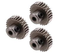 1/10 1/8 RC Auto Ricambi Accessori 3PCS 3.175Mm Albero Pignone Ingranaggi Motore 32DP 48DP 64DP M0.6 3650 3660 Parti RC