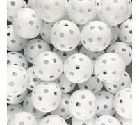 1/10/20 pezzi Palline da golf in plastica bianca durevole, facili da pulire, palline da pratica golf, palline hole-in-one, adatte per pratica indoor/all'aperto, accessori da golf, sport all'aperto, re