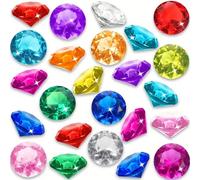 1/10/50/100 pezzi Gioielli scintillanti, cristalli e forziere del tesoro dei pirati, grandi gemme acriliche finte, rosa, blu, diamanti, riempitivi per vasi, gemme di plastica, decorazioni da tavolo pe