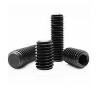 1/10/50X M2 M2.5 M3 M4 M5 M6 M8 M10 M12 Nero Grado 12.9 in acciaio 12.9 testa esagonale esagonale testa esagonale vite a punta piatta (16 mm, M8 1pc)