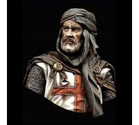 1/10 Busto Resina Cavaliere Medievale Modello Kit Templare Crociato Non Verniciato