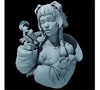 1/10 Figura in Resina Soldato Busto Modello Antica Fantasia Guerriero Femminile in Miniatura Kit (Smontato e Non Verniciato)//9V8-6