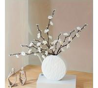 1-10 Fiori artificiali di pruno bianco di 21.7 pollici, fiori di Gelsomino invernale finti con gambo lungo, in plastica, per decorazioni per casa, hotel, ufficio, matrimoni e feste, giardino 2 pezzi b