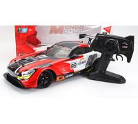 MODELLINO AUTO RADIOCOMANDATO MERCEDES BENZ GT3 AMG #88 RACING 2022 ROSSO 1/10