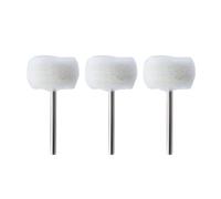 1-10 pezzi 3 mm Feltro for levigatura Testina di Mini spazzola for lucidatura, compatibile con Dremel Dril Jade Ruota abrasiva for Gambo Filo cotone(3pcs)