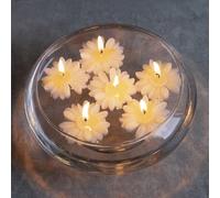 1/10 pezzi Candele galleggianti, candele profumate alla camomilla, regali di compleanno, decorazioni per la casa, decorazioni profumate, souvenir fatti a mano, aroma, profumate, bianche, gialle, rosa,