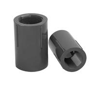 1~10 pezzi connettore diritto raccordo filettato interno doppio femmina grigio scuro(63mm x 2inch,2Pcs)