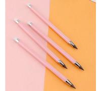 1/10 pezzi di matite rosa eterne, matite infinita senza bisogno di affilatura, penna kawaii illimitata, forniture per l'arte antifalsificazione con punta di gomma Rosa 1 pz,Rosa 10 pezziABS