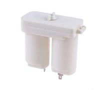 1/10 pezzi di ricambio per scaldabagno a gas a doppia camera in plastica ABS custodia di ricambio per batterie 2 D bianco 8 x 9 cm (1 confezione)